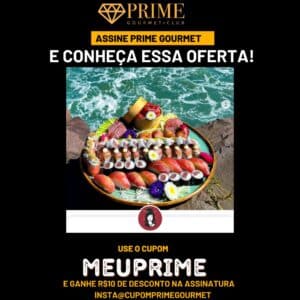 cupom desconto prime gourmet agueixa