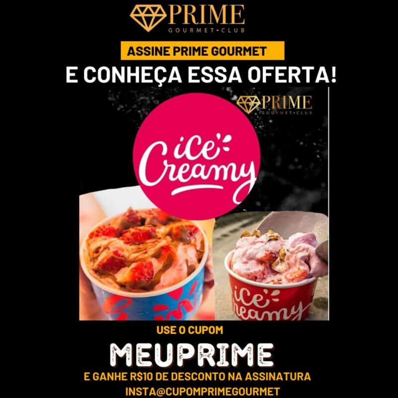 cupom desconto prime gourmet icecreamy