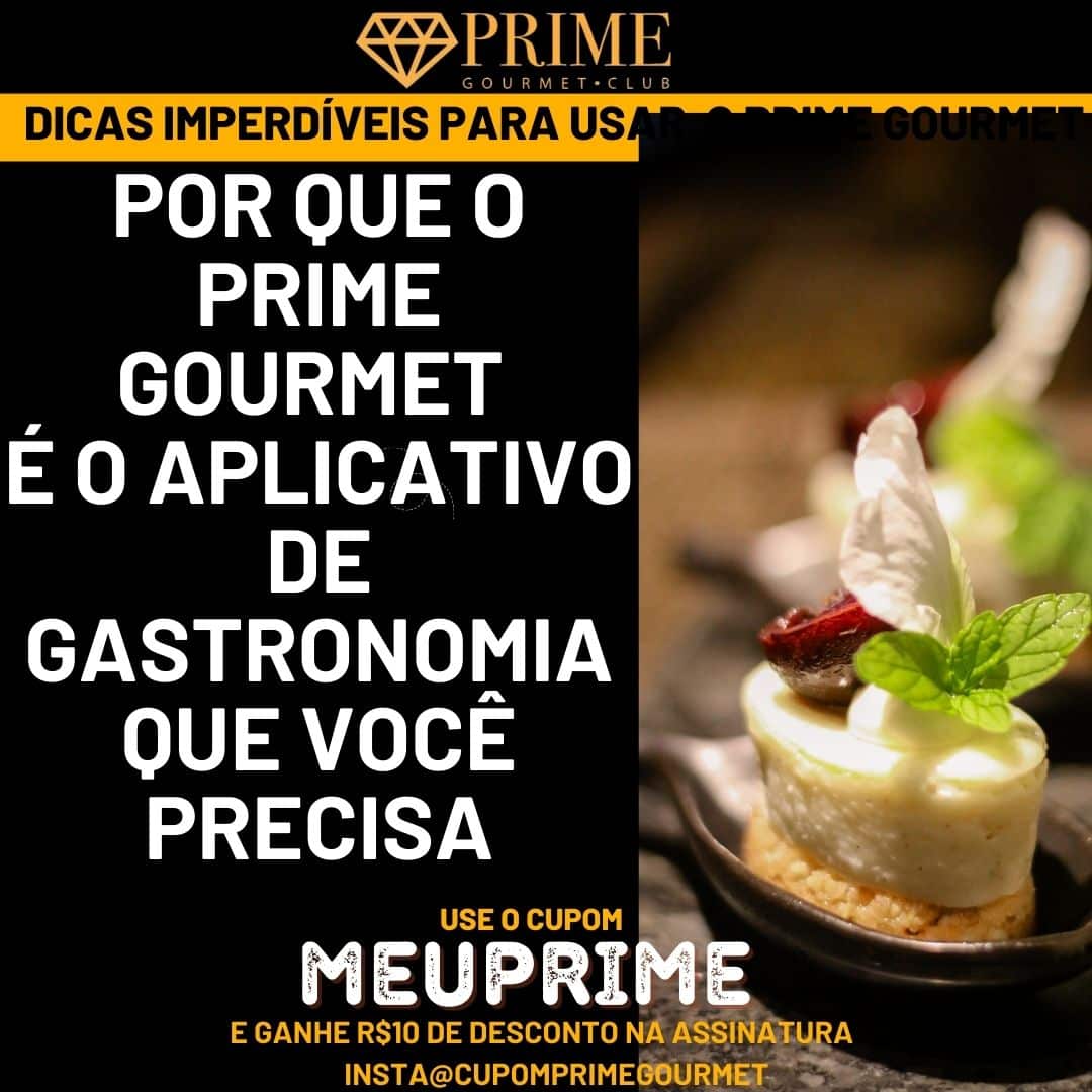 Aplicativo Prime Gourmet para gastronomia