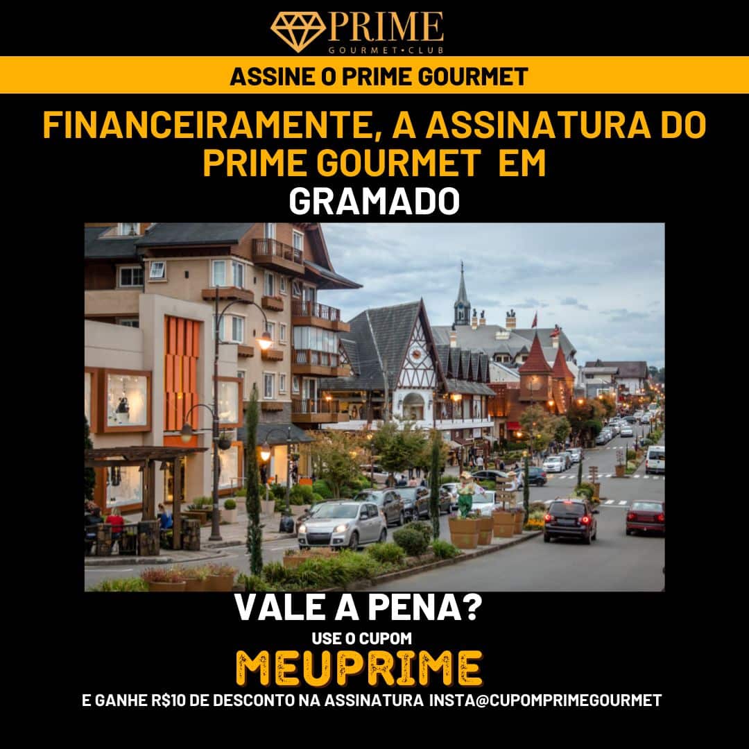 Clube gourmet em Gramado oferece desconto exclusivo.
