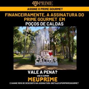 Publicidade do Prime Gourmet em Poços de Caldas.