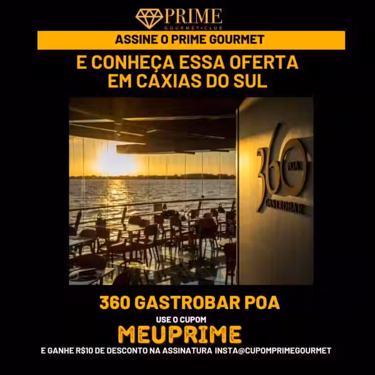 360 gastro bar poa,360 porto alegre,prime gourmet porto alegre 360,360 prime gourmet