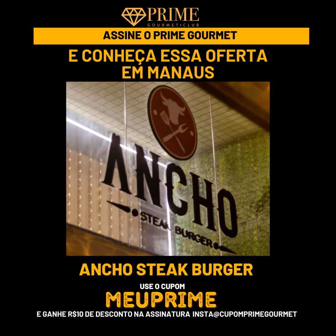 Prime Gourmet Club Manaus Ancho Steak Burguer - Hamburguer