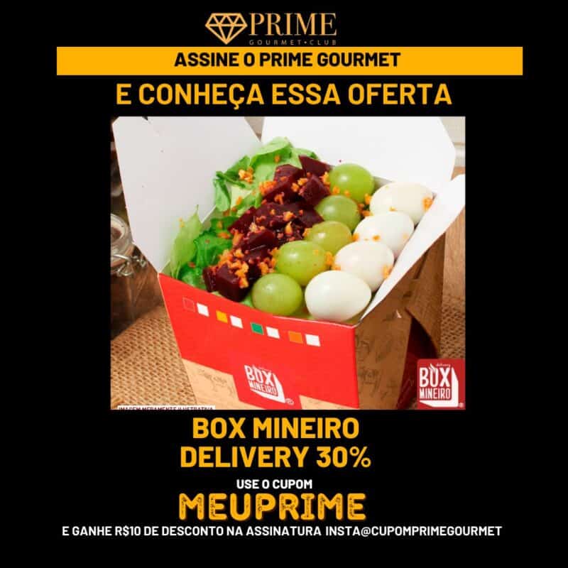 Cupom de desconto Prime Gourmet para Box Mineiro