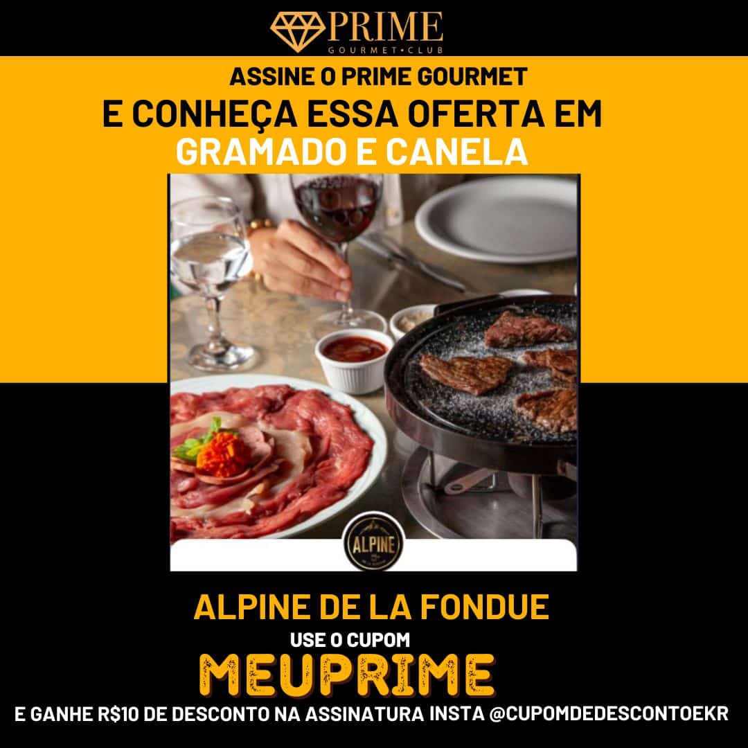 Oferta de fondue em Gramado e Canela pelo Prime Gourmet.