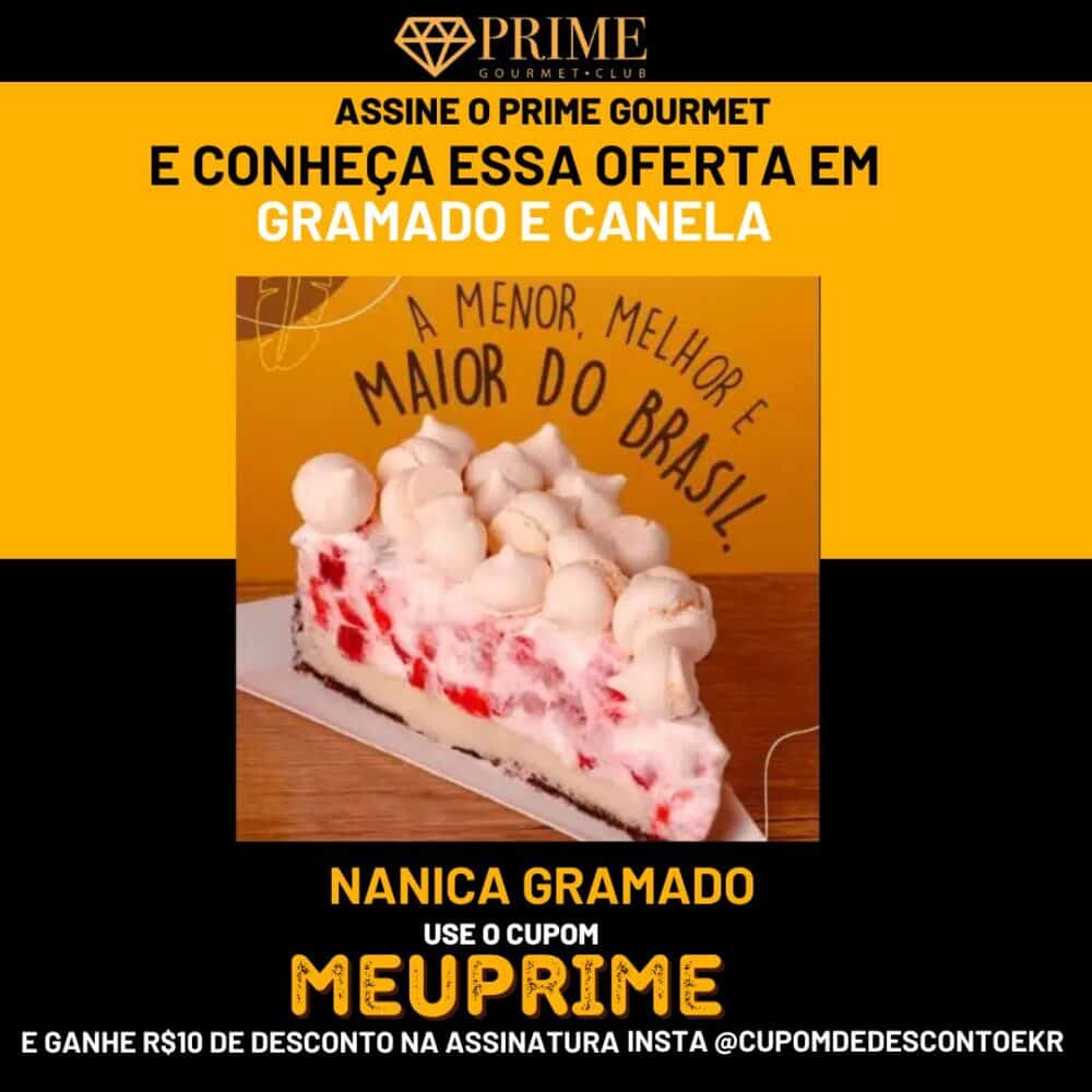 Torta Nannica do Prime Gourmet em Gramado e Canela.