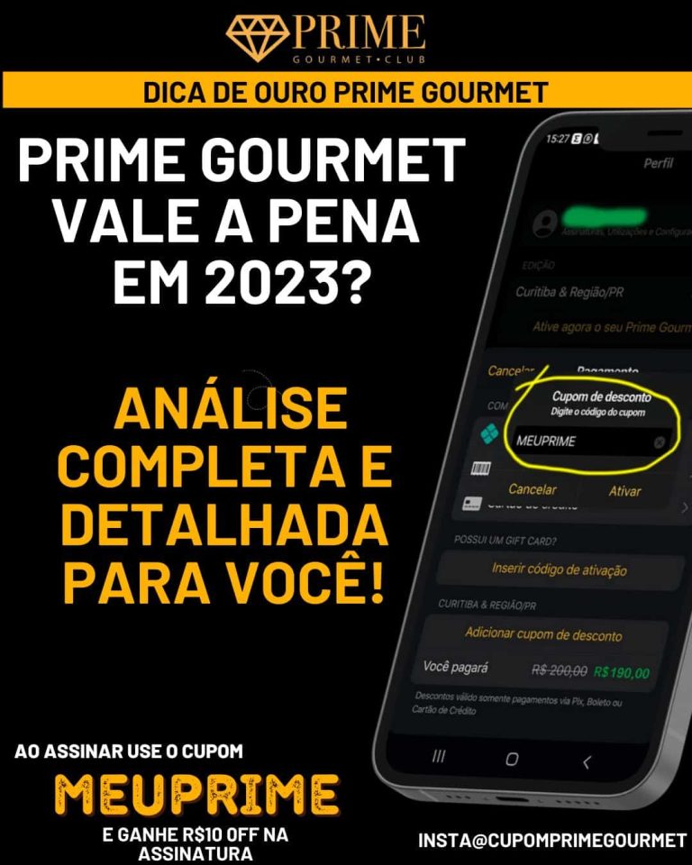 o aplicativo prime gourmet ainda vale a pena em 2023?,Prime Gourmet Club Vale a pena?,prime gourmet vale a pena?