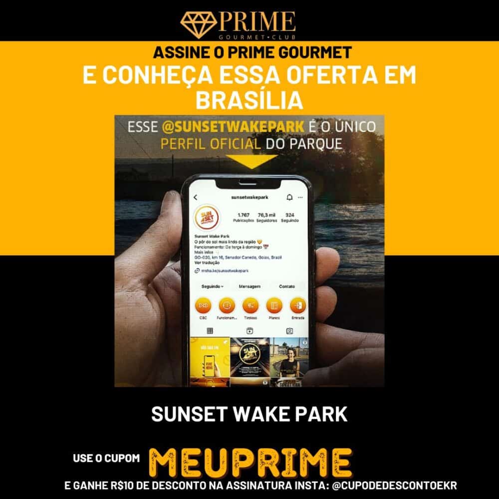 Promoção Prime Gourmet Club em Brasília com cupom.
