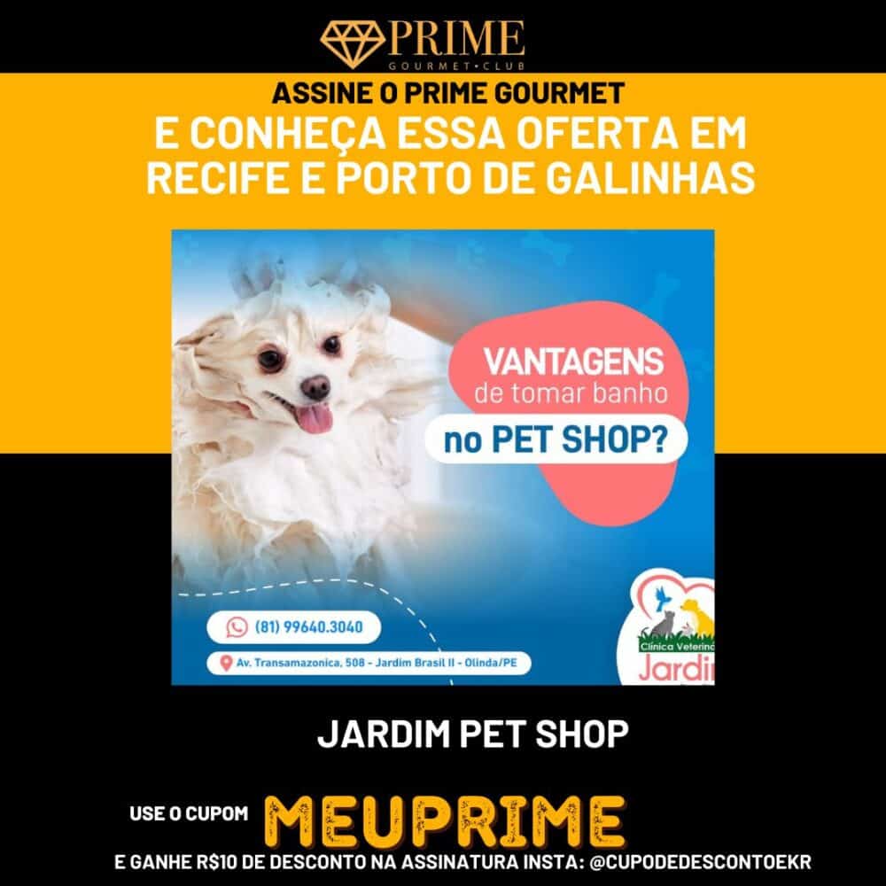 Promoção pet shop Recife com cão feliz tomando banho.