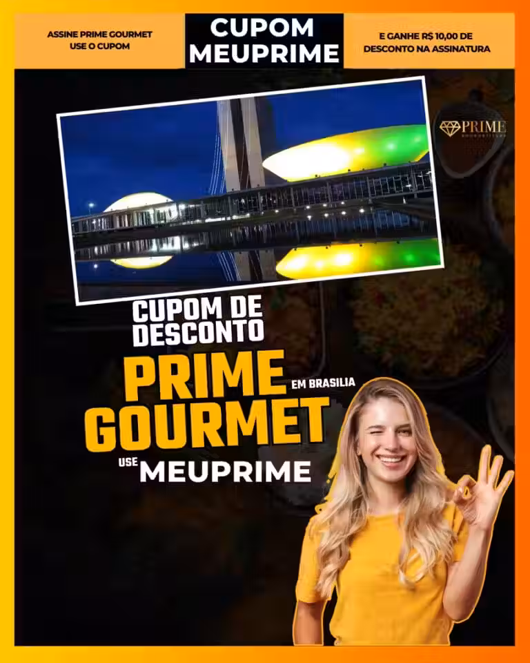 cupom de desconto prime gourmet brasilia