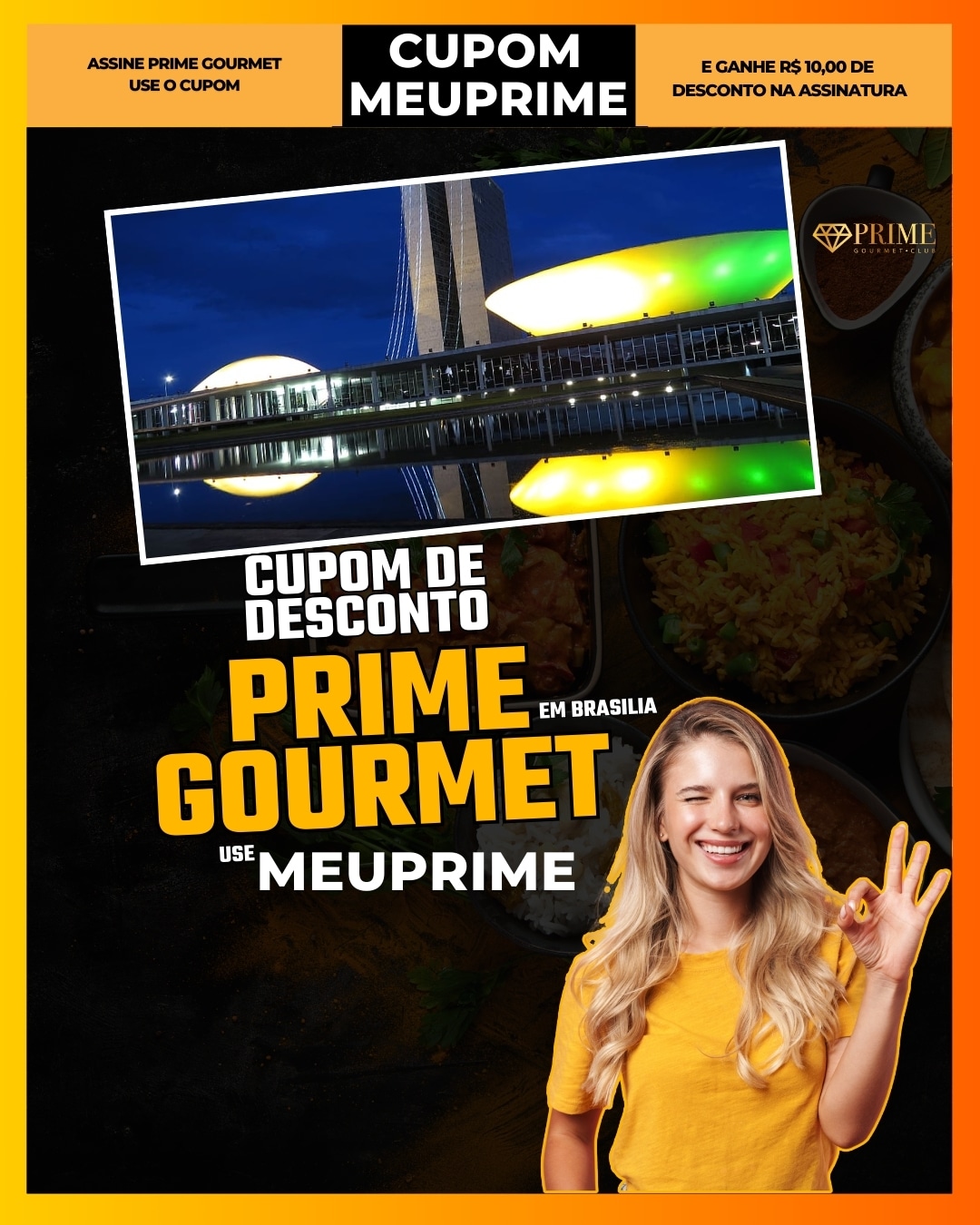 cupom de desconto prime gourmet brasilia use meuprime ig