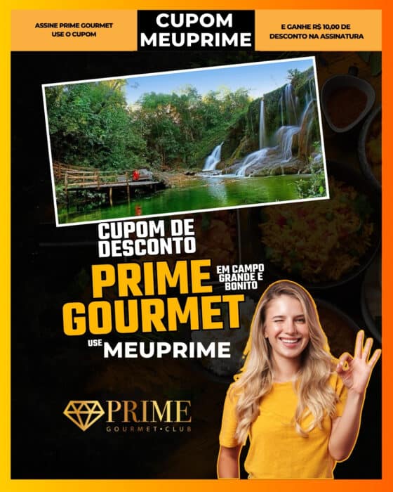 cupom de desconto prime gourmet campo grande bonito use meuprime