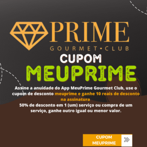 Por Que Assinar o Prime Gourmet com o Cupom MEUPRIME é a Escolha Inteligente? Em um mundo onde cada real economizado conta, o Prime Gourmet surge como uma ferramenta poderosa para quem busca otimizar o orçamento sem abrir mão de experiências de alta qualidade. Ao utilizar o cupom MEUPRIME, você não apenas garante um desconto imediato na sua assinatura, mas também investe em um ano inteiro de oportunidades para: