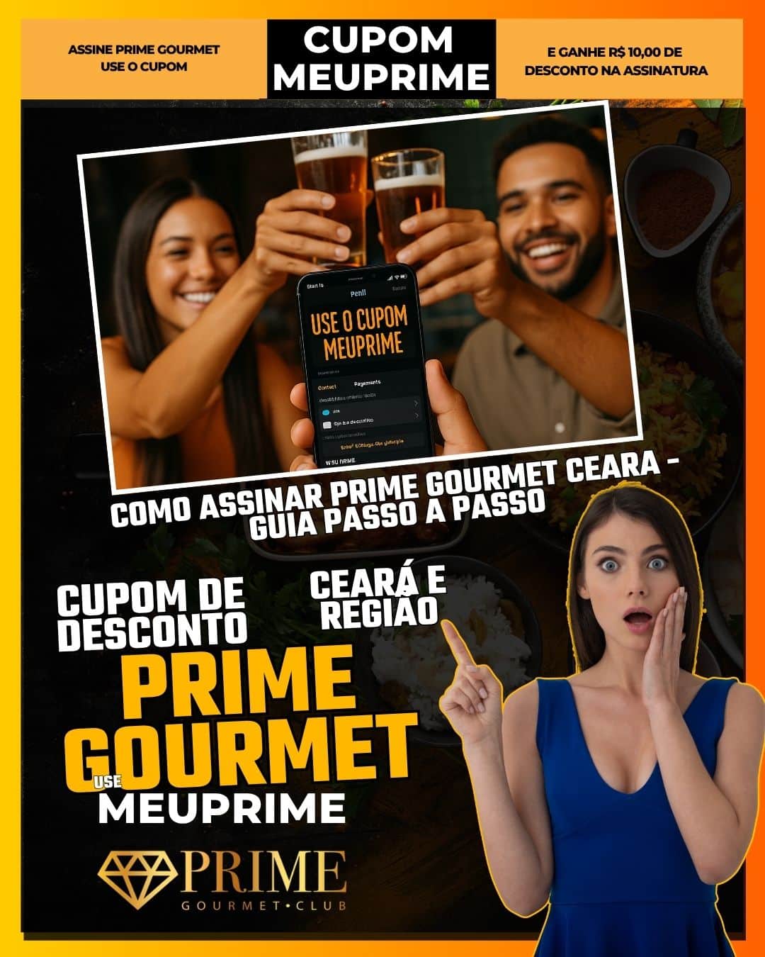 como assinar prime gourmet ceara guia passo a passo use o cupom meuprime