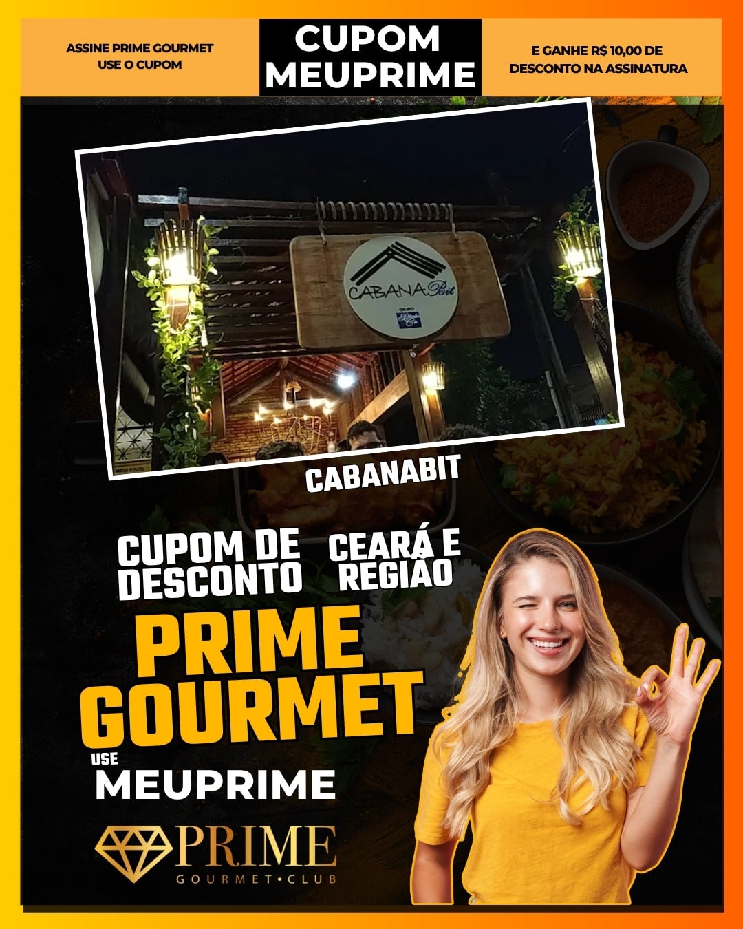 cupom de desconto prime gourmet ceará e região use meuprime cabana bit opções saborosas em fortaleza cab