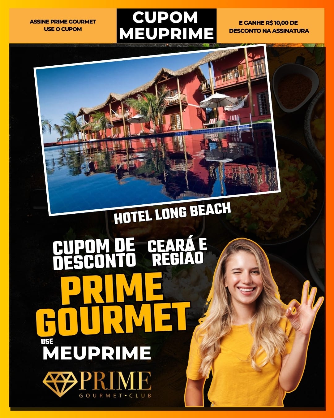 cupom de desconto prime gourmet ceará use meuprime hotel long beach conforto à beira mar em canoa quebrada
