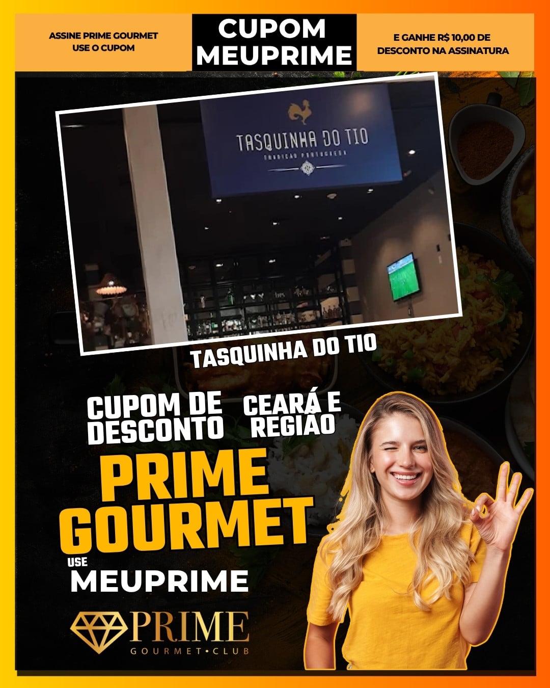 cupom de desconto prime gourmet ceará use meuprime tasquinha do tio