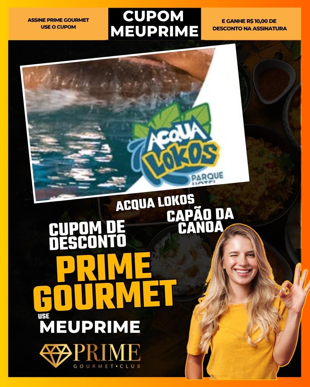 cupom desconto prime gourmet use meu prime acqua lokos