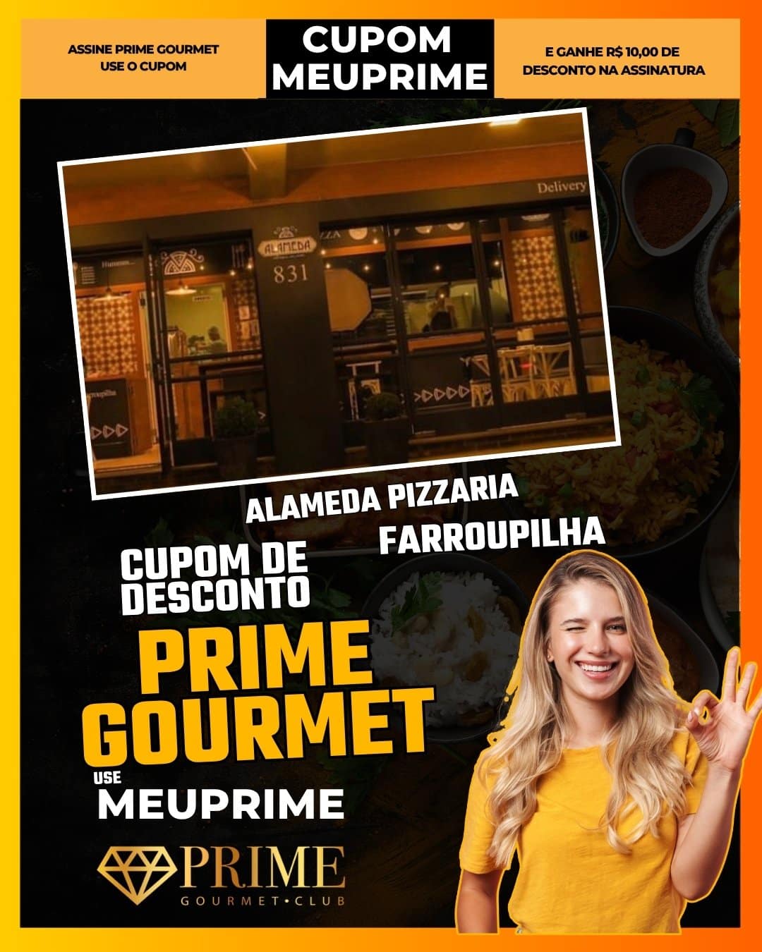 cupom desconto prime gourmet use meu prime alameda pizzaria