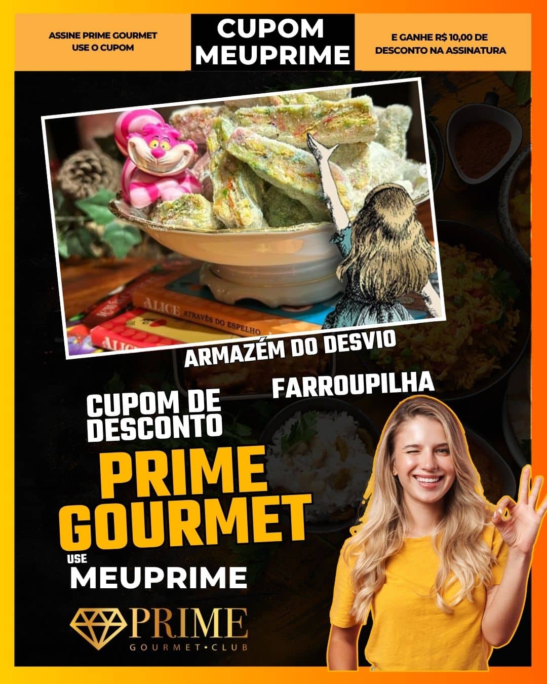 cupom desconto prime gourmet use meu prime armazém do desvio