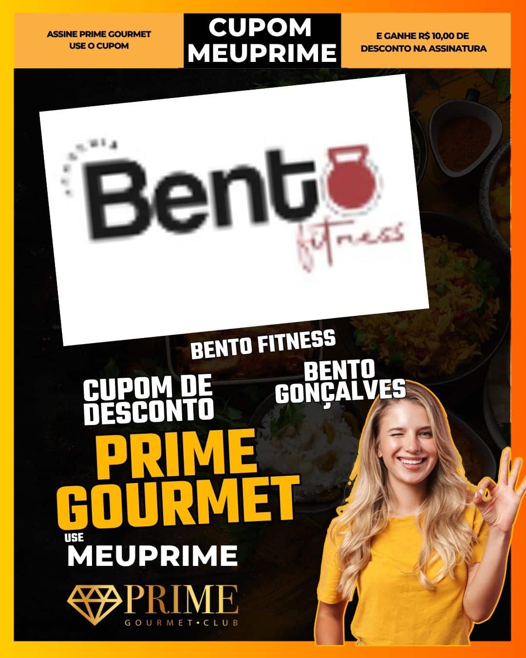 cupom desconto prime gourmet use meu prime bento fitness