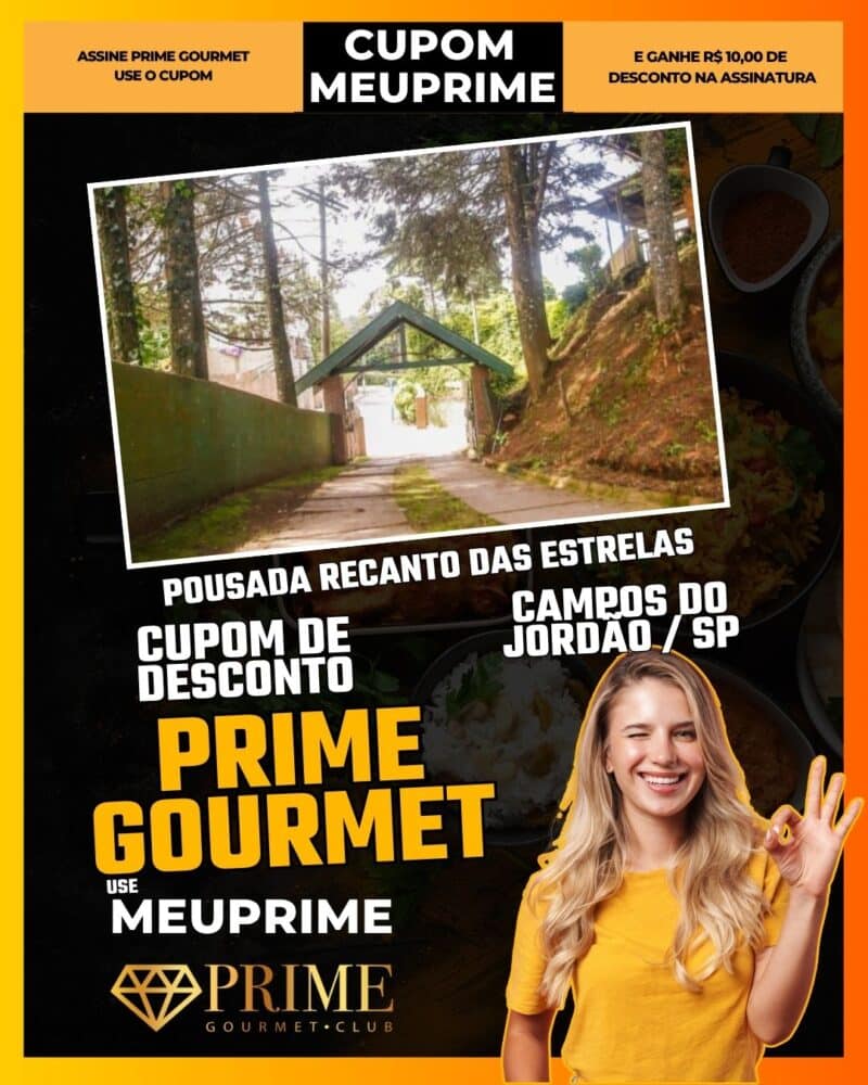cupom desconto prime gourmet use meu prime campos do jordão pousada recanto das estrelas