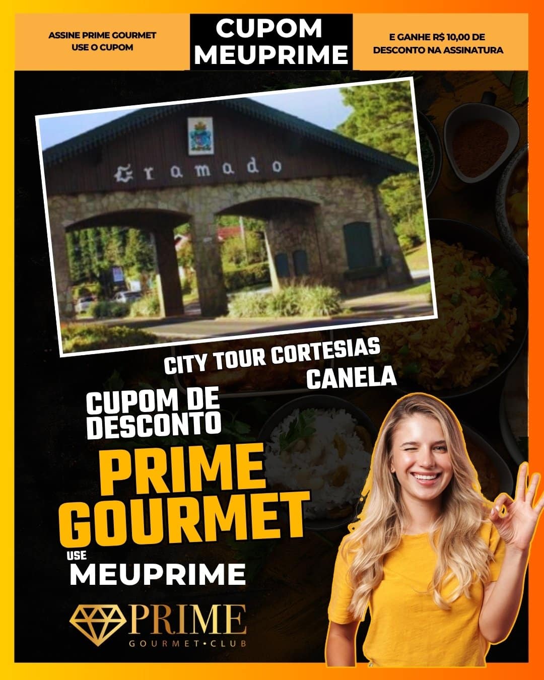 cupom desconto prime gourmet use meu prime city tour cortesias