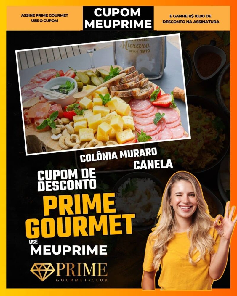 cupom desconto prime gourmet use meu prime colônia muraro