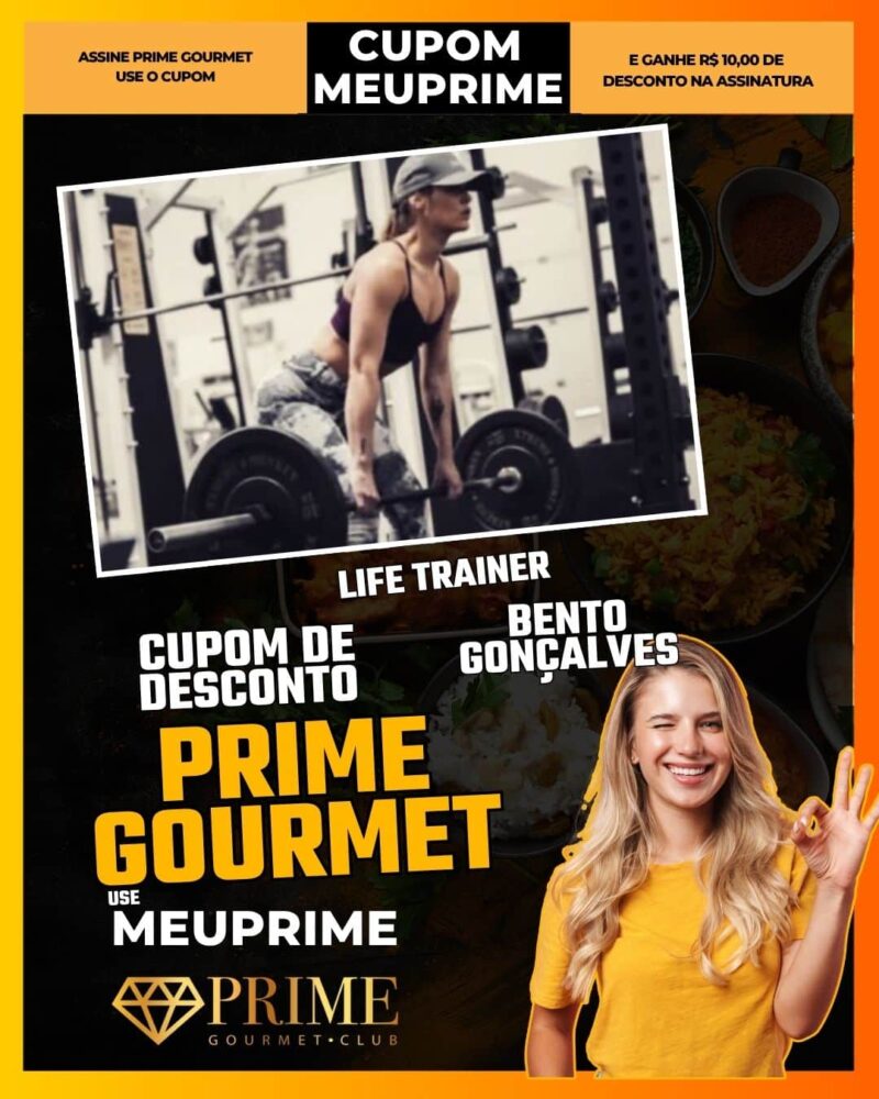 cupom desconto prime gourmet use meu prime life trainer