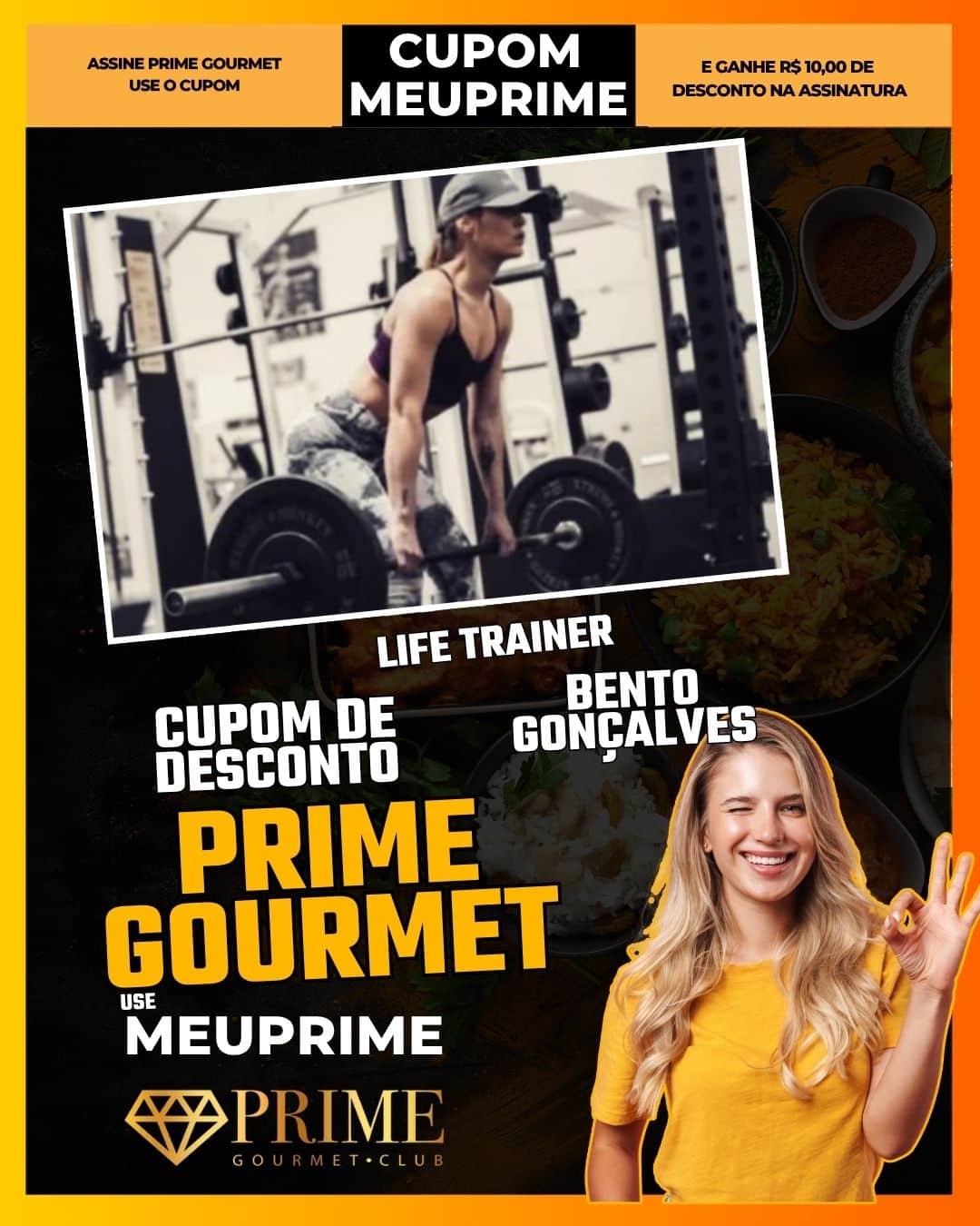 cupom desconto prime gourmet use meu prime life trainer