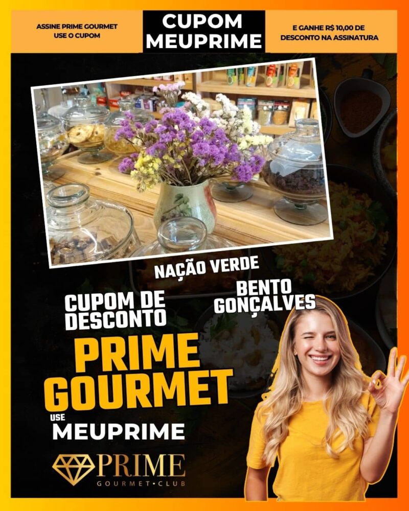 cupom desconto prime gourmet use meu prime nação verde