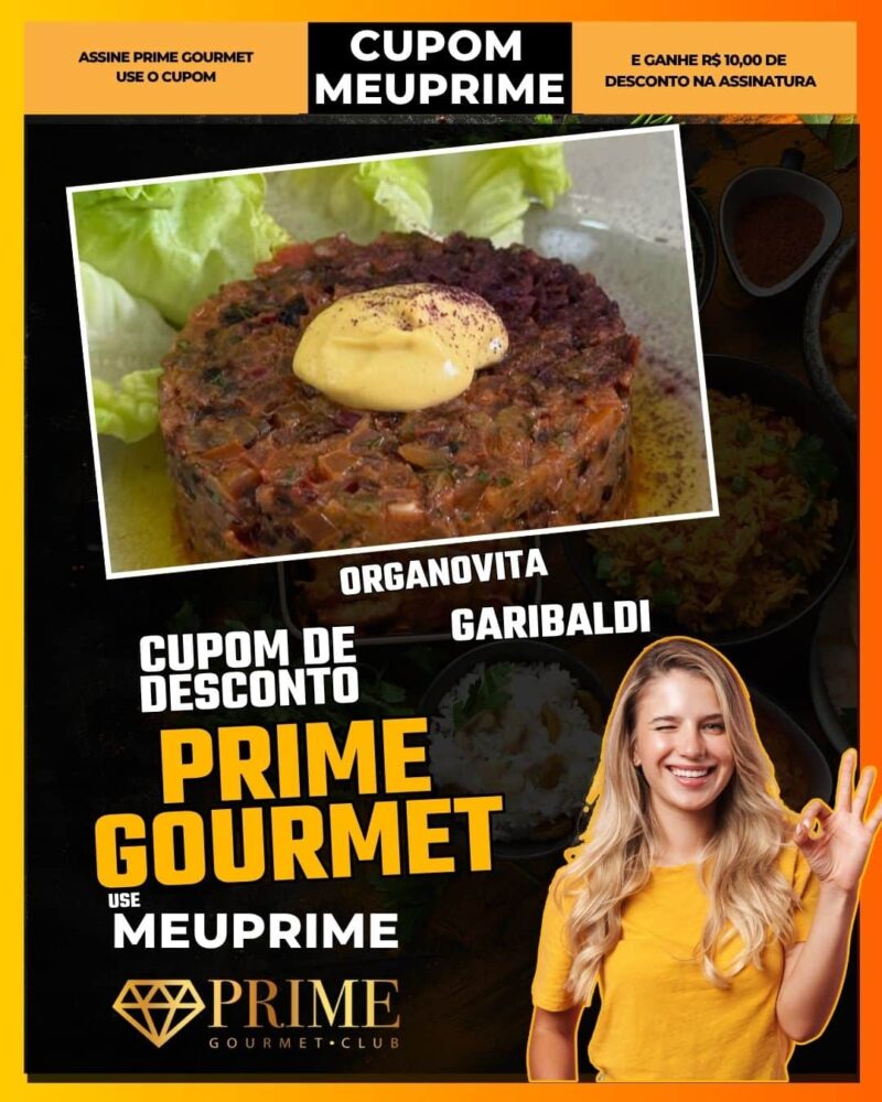 cupom desconto prime gourmet use meu prime organovita
