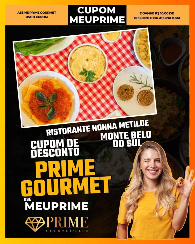 cupom desconto prime gourmet use meu prime ristorante nonna metilde