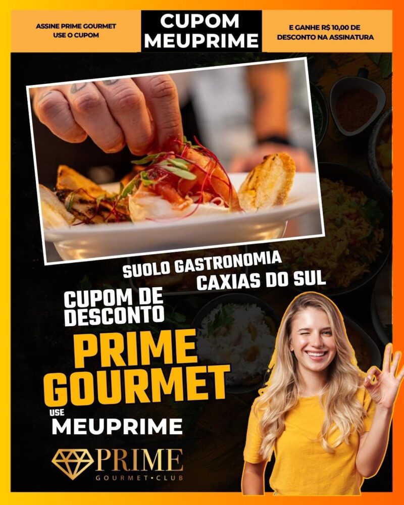 cupom desconto prime gourmet use meu prime suolo gastronomia