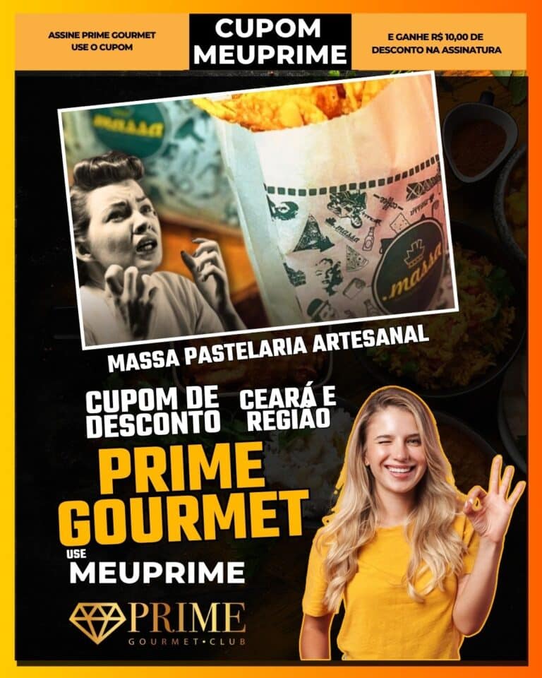 MASSA PASTELARIA ARTESANAL,Prime Gourmet Fortaleza,pastelaria Fortaleza,pastel artesanal Ceará,desconto Prime Gourmet,cupom MEUPRIME,onde comer pastel Fortaleza,Prime Gourmet Ceará,lanche Fortaleza,comida barata Fortaleza,culinária Fortaleza,melhores pastéis Fortaleza