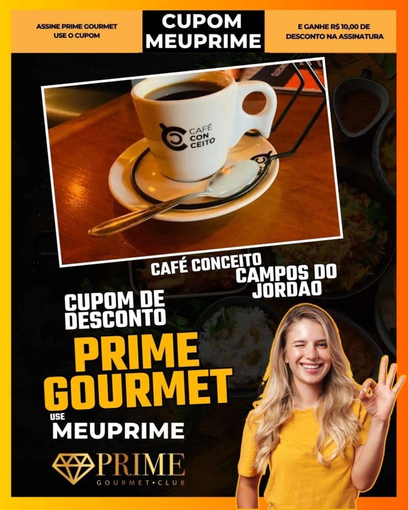 prime gourmet cupom desconto meu prime cafe conceito