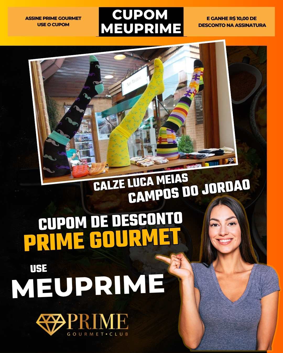 prime gourmet cupom desconto meu prime campos jordao calze luca meias