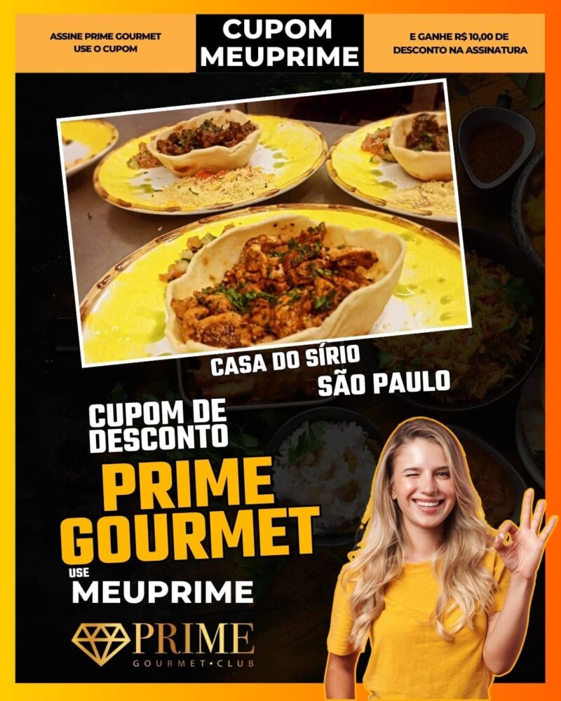 cupom desconto prime gourmet use meu prime abc casa do sírio