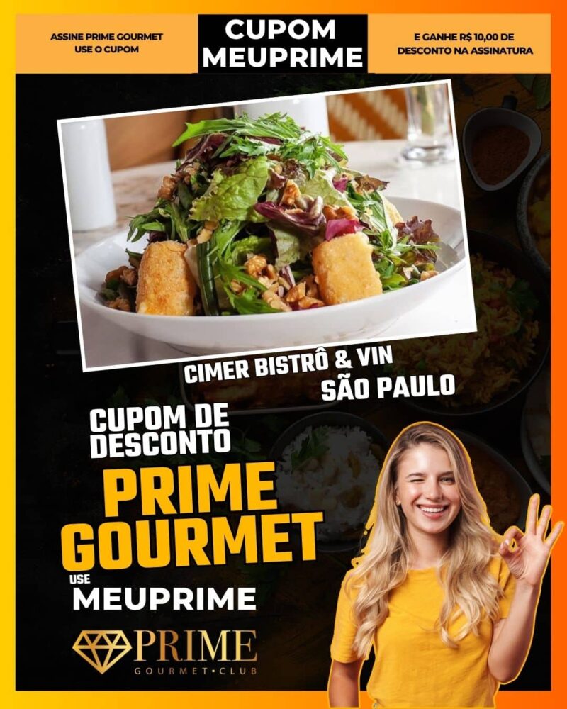 cupom desconto prime gourmet use meu prime abc cimer bistrô & vin