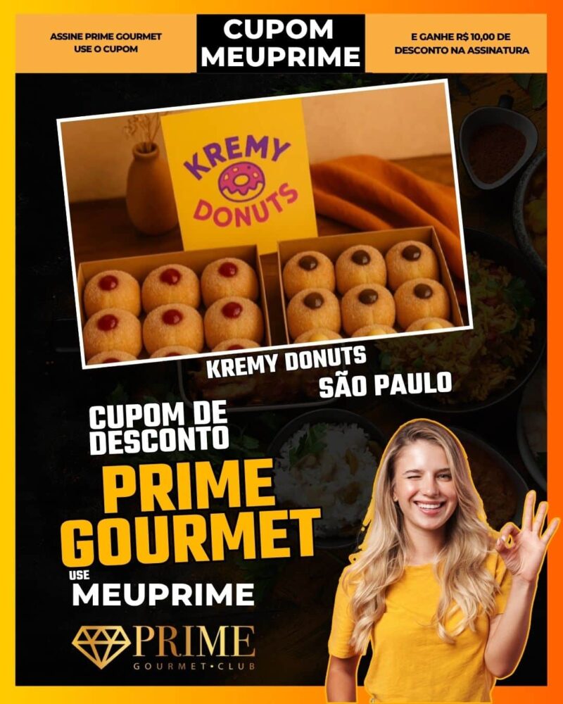 cupom desconto prime gourmet use meu prime abc kremy donuts