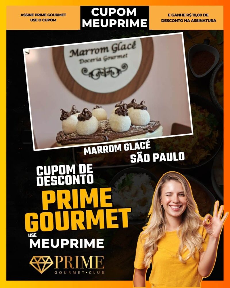 cupom desconto prime gourmet use meu prime abc marrom glacé