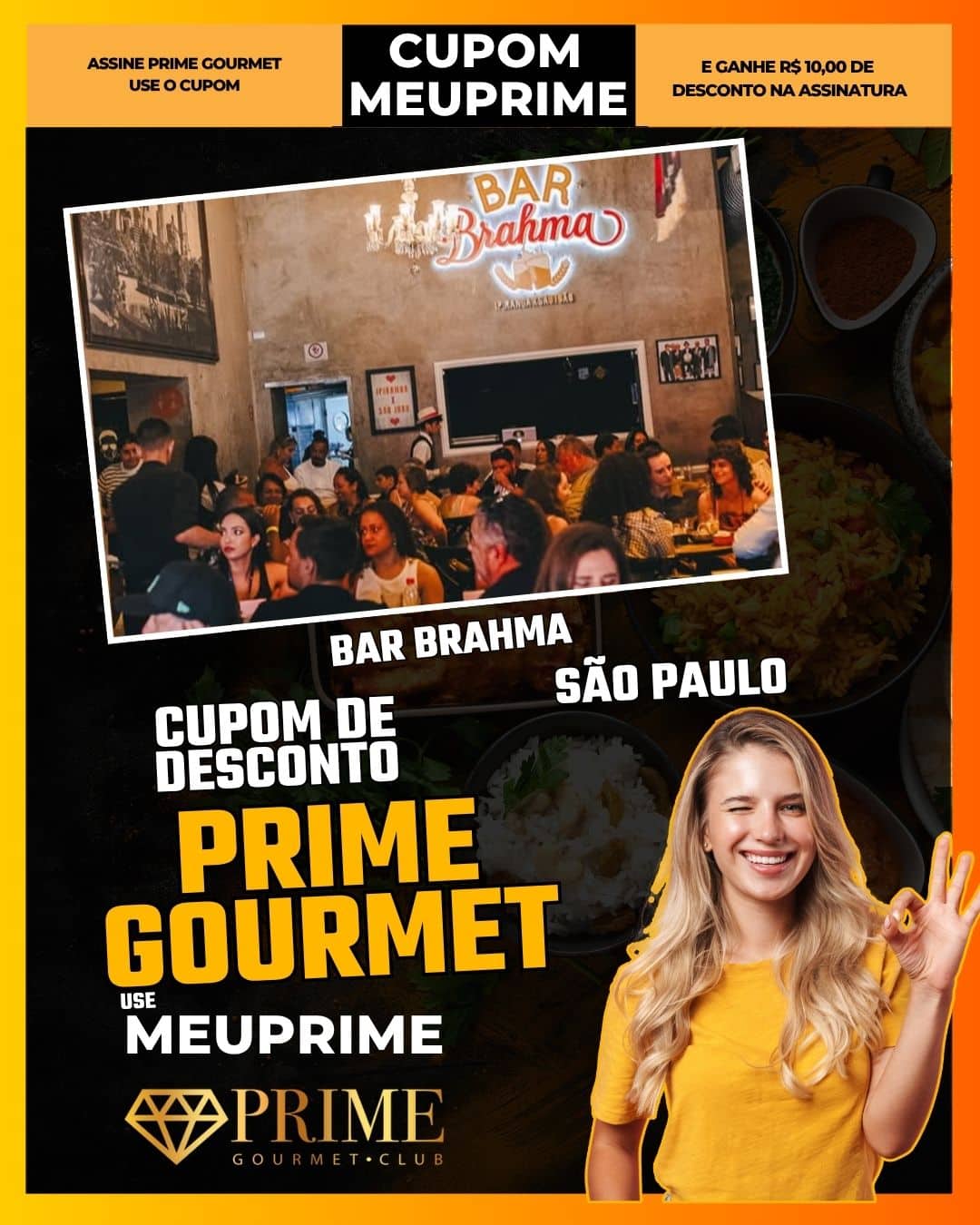 cupom desconto prime gourmet use meu prime bar brahma