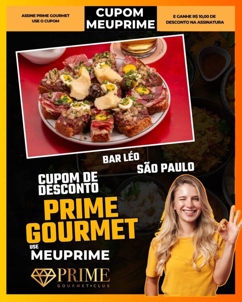 cupom desconto prime gourmet use meu prime bar léo