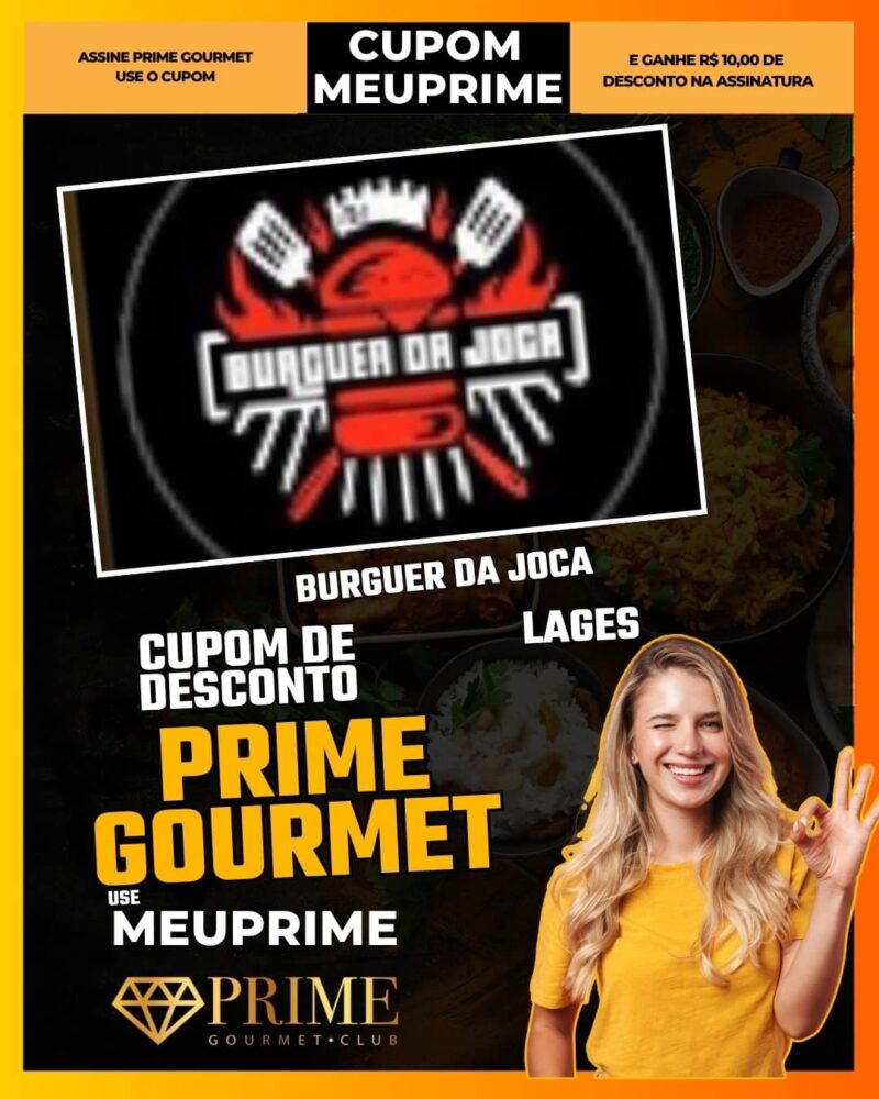 cupom desconto prime gourmet use meu prime burguer da joca