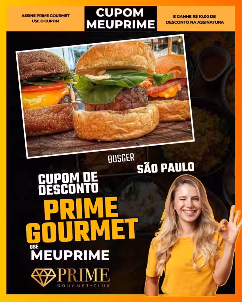 cupom desconto prime gourmet use meu prime busger
