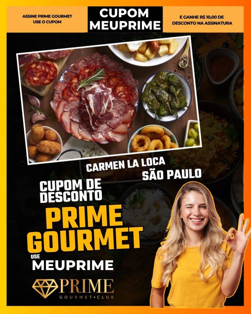 cupom desconto prime gourmet use meu prime carmen la loca