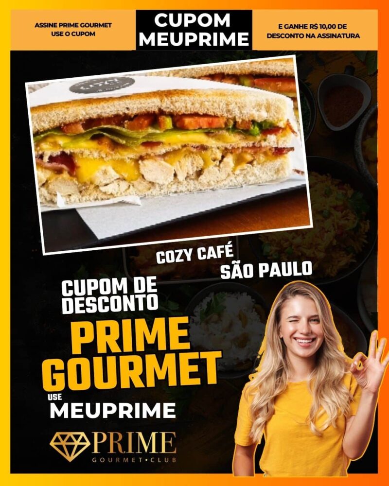 cupom desconto prime gourmet use meu prime cozy café
