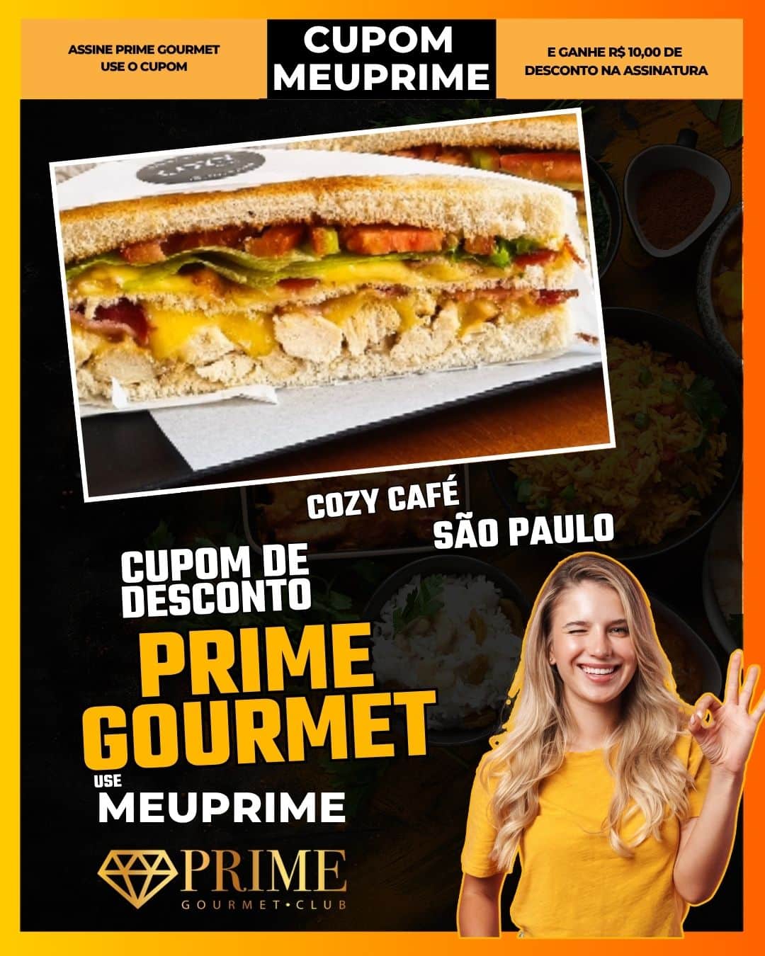 cupom desconto prime gourmet use meu prime cozy café