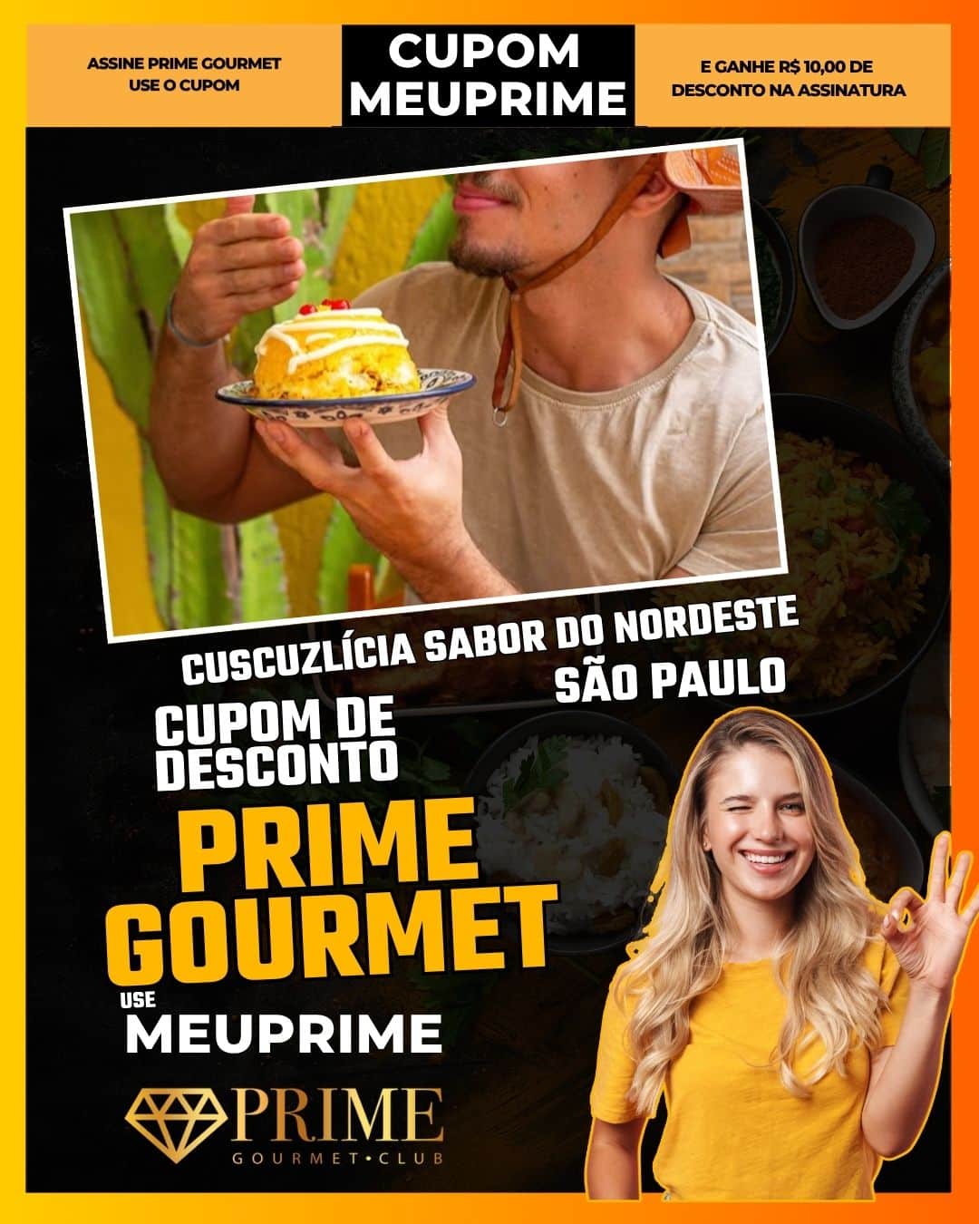cupom desconto prime gourmet use meu prime cuscuzlícia sabor do nordeste