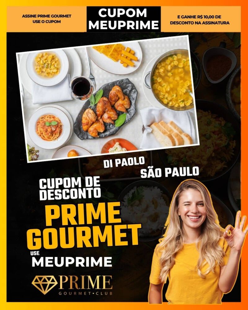 cupom desconto prime gourmet use meu prime di paolo